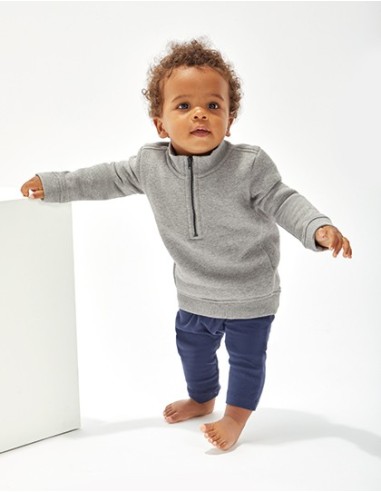B-BZ66-Baby Quarter Zip Sweat